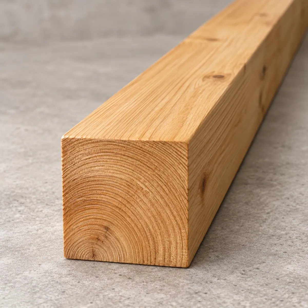 Строганный брусок из лиственницы 50x50x2000 мм