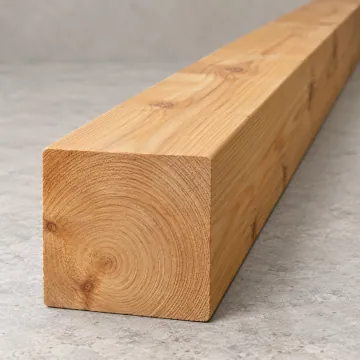 Строганный брус из лиственницы 100x100x6000 мм